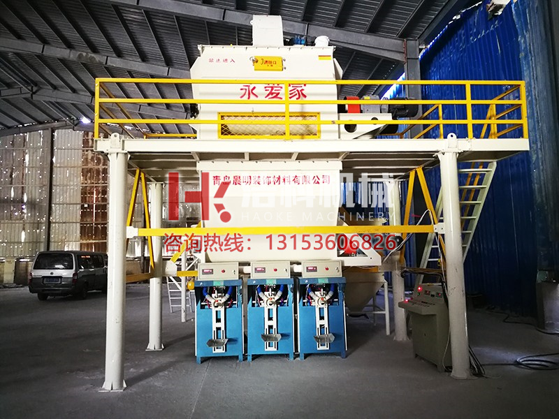 青島永愛家膩子粉生產線